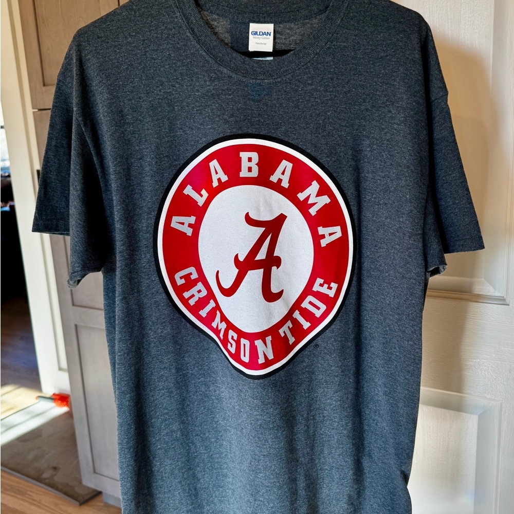 Gildan Gray Alabama Crimson Tide Tee